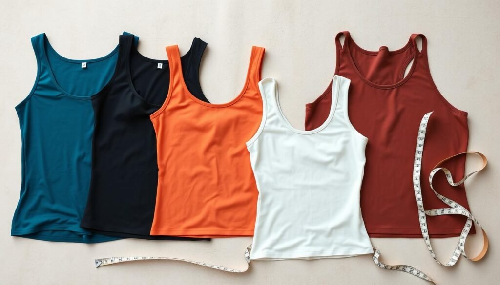 Slim Fitting Tank Top Sizing Guide: Women's Ribbed Knit Slim Fitted Tank Top